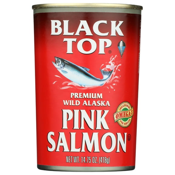 Black Top Salmon Pink Wild Alaska 14.75 oz (Pack of 12)