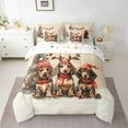 thumbnail image 2 of Homewish Cute Cartoon Dachshund 7-Piece Twin Bedding Sets,Kawaii Puppy Dogs Bedding Comforter Set,Merry Xmas Sheet Sets For Girl Boys,Ultra Soft Room Decor Reversible, 2 of 8
