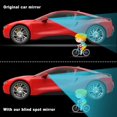 thumbnail image 4 of 4 Pieces Fan-Shaped Automobile Rear Blind Spot Mirror, 360 Degree Rotating Design, Automobile Side Mirror Wide Angle Mirror Safety Convex Rearview Mirror for Car Truck Van (Natural Mirror Color), 4 of 7