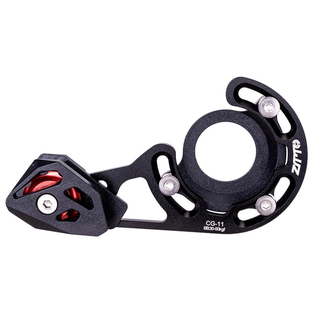 Guía de cadena de piñón de para , licencia protectora de , estabilizador de cadenas de polea, tensor negro duradero para Zulema Guía de cadena de bicicleta