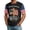 Black, variant on Men’s 250th Anniversary USA Shirt - 2026 American Flag Retro Graphic Tee - Crew Neck Short Sleeve T-Shirt,Light Blue (M)