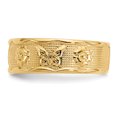 thumbnail image 4 of 14k Yellow Gold Flower Butterfly Adjustable Toe Ring Open Midi, 4 of 9
