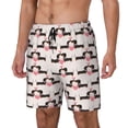thumbnail image 1 of Fotbe Dachshund And Hearts Traje de Baño para Hombre – Shorts de Natación de Secado Rápido con Forro y Bolsillos-XX-Large, 1 of 6