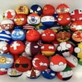 thumbnail image 2 of Regalos de Navidad Nuevos peluches Country Ball 10 cm Colgante de Polandball Bolas de bandera de país Muñeco de peluche Countryball, 2 of 5