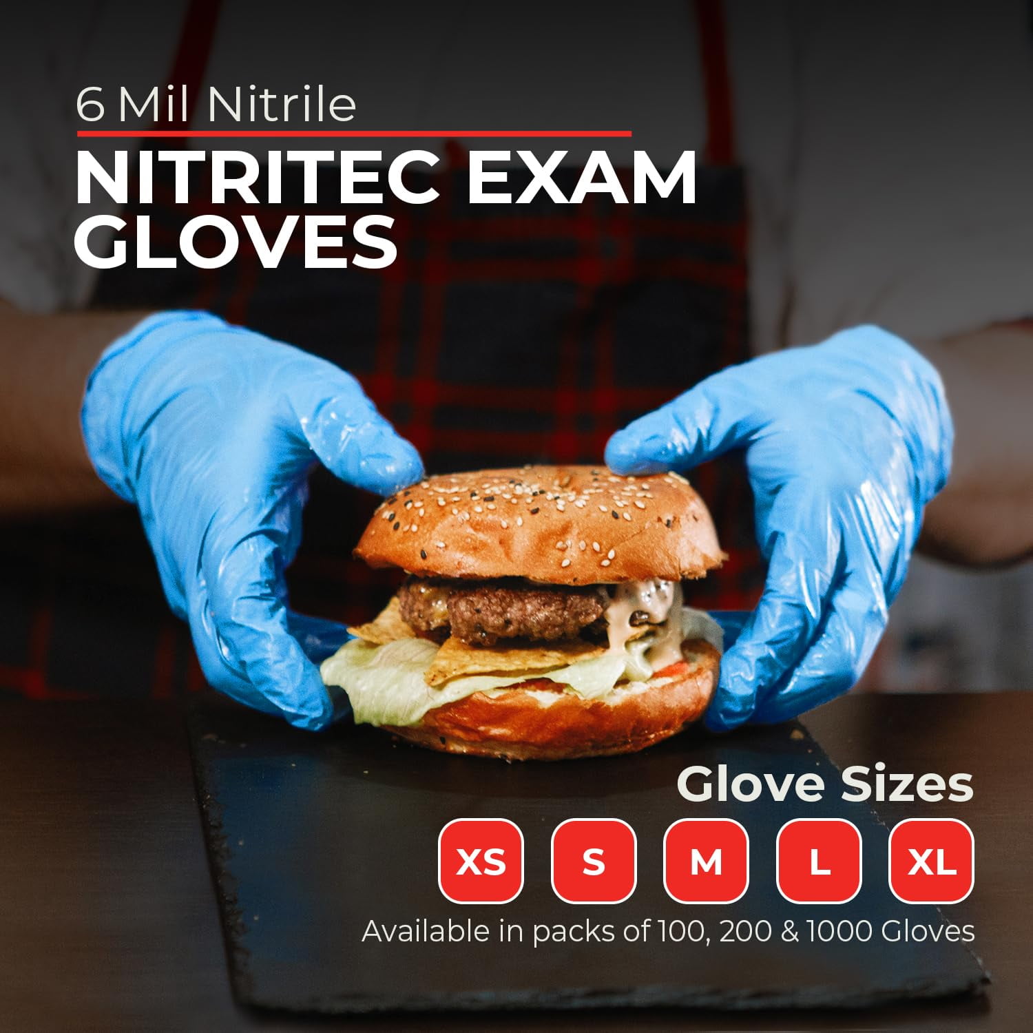 London Labs Nitritec Gloves Disposable Latex & Powder Free 1000 Counts Small