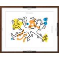 thumbnail image 5 of Art.com Untitled Pop Art Giclee Print by Keith Haring, Brown Frame Wall Art, 29" x 23", 5 of 5