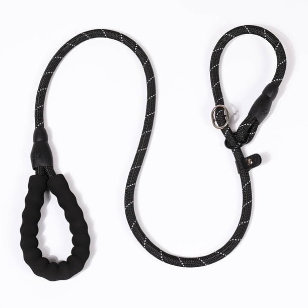 Cuerda deslizante para perros pequeños/cachorros, cuerda de entrenamiento antiasfixia con luz reflectante Adepaton Correas y Collares para Perros