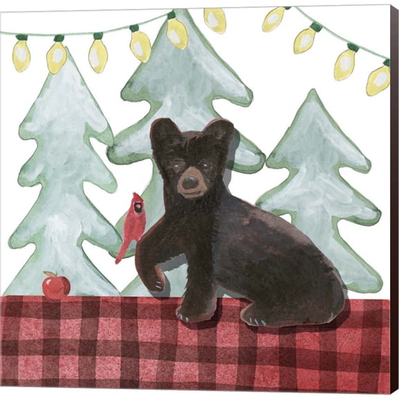 Great Art Now A Very Beary Christmas II by Alicia Ludwig, Canvas Wall Art, 24W x 24H