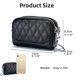 thumbnail image 5 of Genuine Leather Coin Purse, Double Zipper Keychain Wallet Change Pouch Bag with Key Chain, 5 of 5