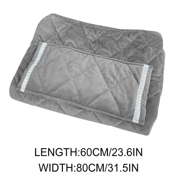Fiaya Women Heated Blanket with Pocket, 1pc Portable USB Heated Lap Blanket with Plug, 5V Low-Voltage 23.6×31.5inch Electric Heated Throw for Office Fast-Heating Dorm Car Home Travel (Gray)