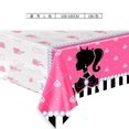 thumbnail image 5 of Mantel de plástico con temática Barbi para niños y niñas, cubierta de mesa de fiesta de feliz cumpleaños, decoraciones de Baby Shower, favores, 1 lote, 5 of 5