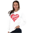 thumbnail image 5 of Jesus Christ Love Christian God Cross Women's Long Sleeve T Shirt Brisco Brands S, 5 of 6