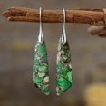 thumbnail image 5 of Bohemian Emperor Stone Geometric Pendant Earrings, 5 of 5