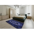 thumbnail image 4 of Ahgly Company Indoor Square Patterned Night Blue Area Rugs, 8' Square, 4 of 6