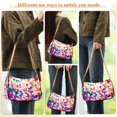 thumbnail image 4 of FORMRS Womens Shoulder Bag with Chain Strap Clutch Purse Cute Tote Handbag, Purple Colorful Circles, 4 of 7