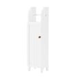 thumbnail image 4 of Armoire de Rangement Deluxe en Bois Blanc avec Distributeur de Papier Toilette, 4 of 8
