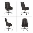 thumbnail image 6 of London High Back Leather Box Chair in Brown, 6 of 13