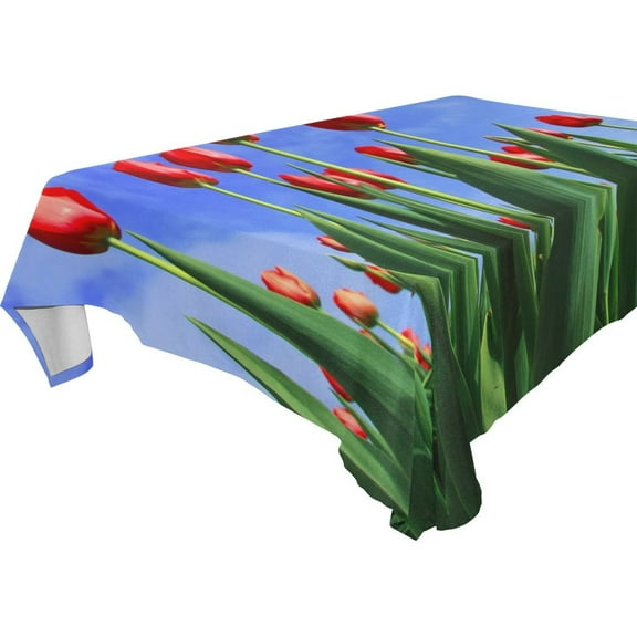 POPCreation Tulips Tablecloth 52x70 inches