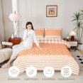 thumbnail image 3 of Manfei Classic Plaid King Size Comforter Sets,Cute Polka Dot Comforters King Size,Pink,Reversible,3pcs,1 Comforter and 2 Pillowcases,3pcs,1 Comforter and 2 Pillowcases, 3 of 7