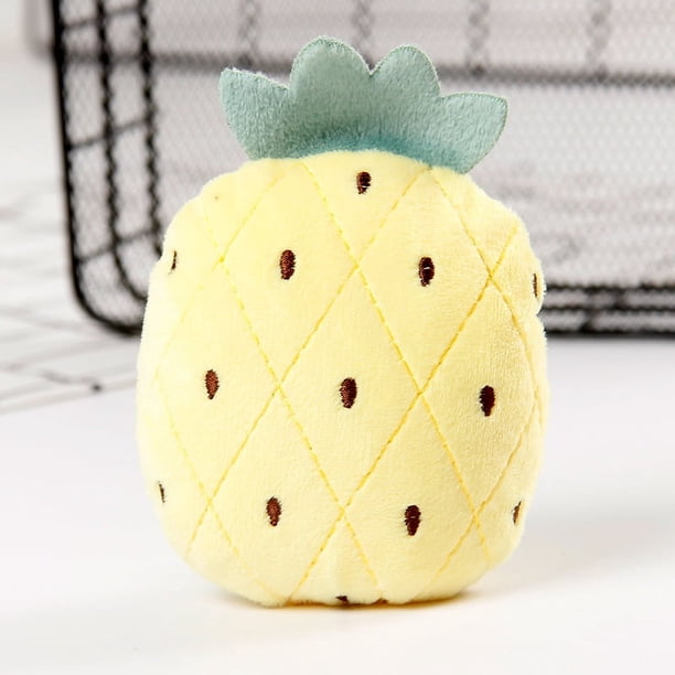 Juguete interactivo de piña para gatos, sonajero para gatos, peluche interactivo de fruta de papel