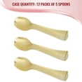 thumbnail image 5 of Smarty 9.75" Gold Disposable Plastic Serving Spoons 60ct, 5 of 5