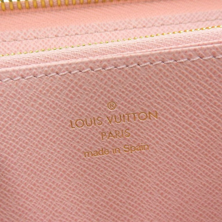 Auth Louis Vuitton Damier Azur Zippy Wallet N63503 Long Wallet Rose  Ballerine