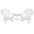 thumbnail image 1 of Jeco Ensemble de Conversation en Osier 3 Pcs en Blanc, 1 of 2