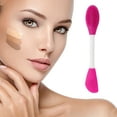 thumbnail image 2 of Unique Bargains 2 Pcs Soft Facial Mask Brush Knife-shaped Rose Red, 2 of 5