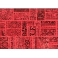 thumbnail image 1 of Ahgly Company Indoor Rectangle Patchwork Red Transitional Area Rugs, 3' x 5', 1 of 4