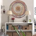 thumbnail image 2 of KH Handloom Handmade Hand Braided Natural Jute and Cotton Carpet for Living Room, Jute Round Floor Mat, Rugs for Living Room, Jute Centre Table Carpet, Home Decore Rug, 2 of 4