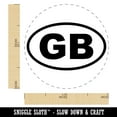 thumbnail image 2 of Great Britain GB Self-Inking Rubber Stamp Ink Stamper - Brown Ink - Medium 1 Inch, 2 of 7