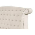 thumbnail image 6 of Sophia Crystal Tufted 4PC Queen Bedroom Set in Cream made with Wood, 6 of 30