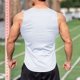 thumbnail image 3 of Camiseta de tirantes de cuello redondo para hombre, informal, sin mangas, de verano, para fitness y deportes, cómoda, de poliéster., 3 of 4