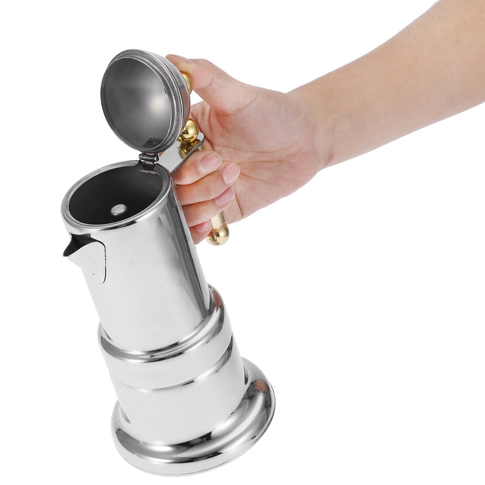 stainless steel moka pot