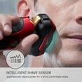 thumbnail image 5 of Panasonic ARC5 Rasoir Électrique pour Hommes avec Tondeuse Escamotable, Rasoir Électrique Humide et Sec à 5 Lames avec Capteur de Rasage Intelligent et Tête Pivotante Flexible 16D - ES-ALV6HR (Rouge), 5 of 5