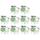 thumbnail image 1 of Kit de luz LED giratoria con control de voz CD4017 colorido para laboratorio de estudiantes, 1 of 3