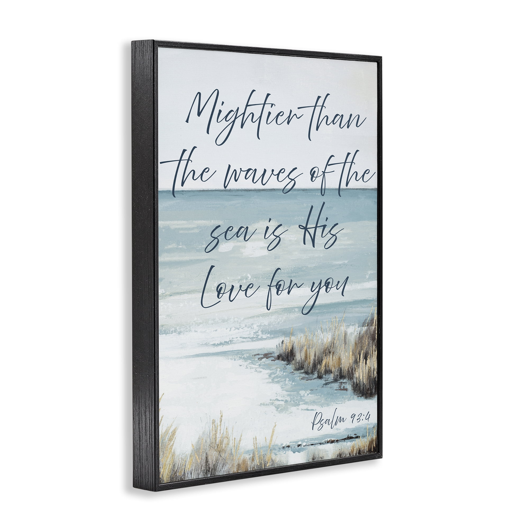 Stupell Industries Mightier Than The Waves Black Framed Giclee Art, design by Patricia Pinto