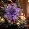 thumbnail image 4 of Ganfancp 5Pc Christmas Tree Ornaments Christmas Simulation Flower Ornament Ofertas Del Día Liquidación 5X Flores Decorativas, 4 of 5