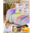 thumbnail image 4 of Gradient Rainbow Sofa Couch Covers for 3 Cushion Couch,Washable L Shape Sectional Sofa Covers for Loverseat/Pet/Kid,Abstract Contemporary Colorful Art Slipcover Throw Blanket Futon Cover 71x134, 4 of 8
