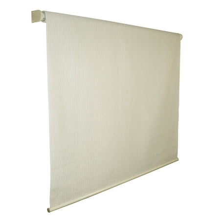 coolaroo exterior corded roller shade 4ft by 8ft pebble