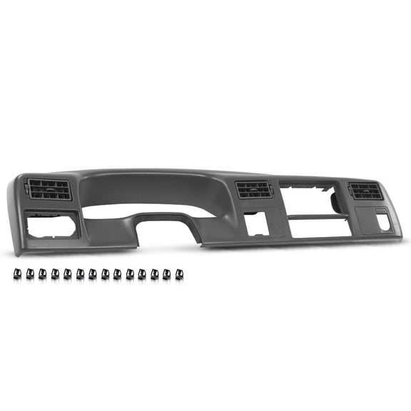 Instrument Cluster Dash Trim Bezel Panel Fit For Ford F250 F350 Super Duty 1999-2004 with Hole 4x4 Switch Dark Gray