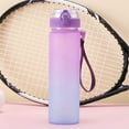 thumbnail image 6 of Water Bottle 800ml Leakproof & BPA Free Sports Water Bottle with Carry Strap for Fitness, Gym, and Outdoor Sports (Purple), 6 of 6
