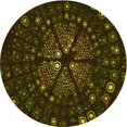 thumbnail image 1 of Ahgly Tapis Rond Lavable en Machine Intérieur Transitionnel Chêne Brun, 4 Pieds Rond, 1 of 7