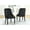 Black, variant on Cream Color Chairs | Fully Upholstered | Dining Room Set
