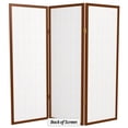 thumbnail image 7 of Red Lantern 4 ft. Short Window Pane Shoji Screen - Walnut - 3 Panels, 7 of 7