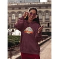 thumbnail image 2 of Cartoon Hungry Ghost Festival Hoodie Women -Image by Shutterstock, Female x-Large, 2 of 4