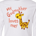 thumbnail image 4 of Inktastic My Godmother Loves me- cute giraffe Long Sleeve Youth T-Shirt, 4 of 5