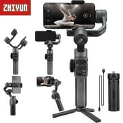 Zhiyun Smooth 5 Gimbal Stabilizer for Smartphone Handheld 3-Axis Phone Gimbal for iPhone Android Cell Phone Vlogging Stabilizer YouTube TikTok Video