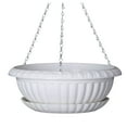 thumbnail image 1 of Hanging Flower Pot with Tray - Detachable Water Storage, Triangular Chain Support, Plastic - for Living Room, Balcony, and Garden, 1 of 6