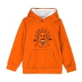 thumbnail image 6 of BaoFuBaoMei Hoodies for Boys Girls Halloween Ghost Long Cuffed Sleeve Sweatshirt Tops with Pockets Fleece Lined Loose Hooded Fall Outfits for Daily Wear School Party Classroom Celebration, 6 of 7